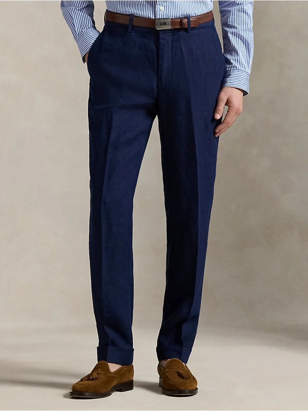 POLO RALPH LAUREN Preston Fit Linen Slacks Pants Size 40 X 30 (M3)